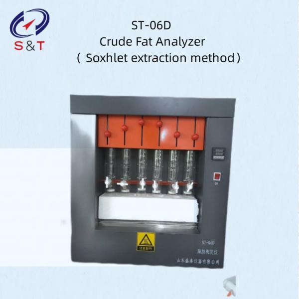 Cheap Crude Fat Analyzer Feed Testing Instrument Soxhlet Extraction Method for sale