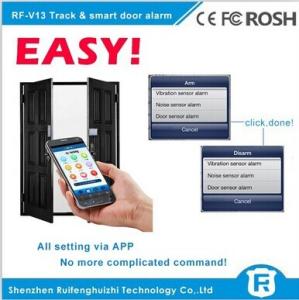 China Wireless touch sensor door handle alarm gsm smart door alarm rf-v13 on sale