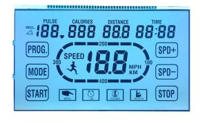 Best 6 O'clock Transparent STN LCD Display Positive Digit 7 Segment For Running Machine wholesale