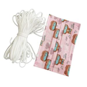 Best Child Print Type Face Mask Elastic Ear Loop Flat Stretchy Elastic Cord 3.5mm wholesale