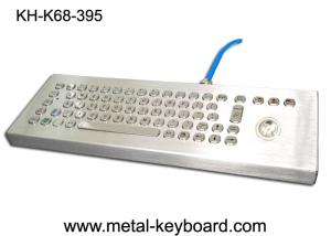 China Stand Alone Vandal Proof Keyboard 70 Metal Computer Keyboard Layout And Trackball Mouse on sale