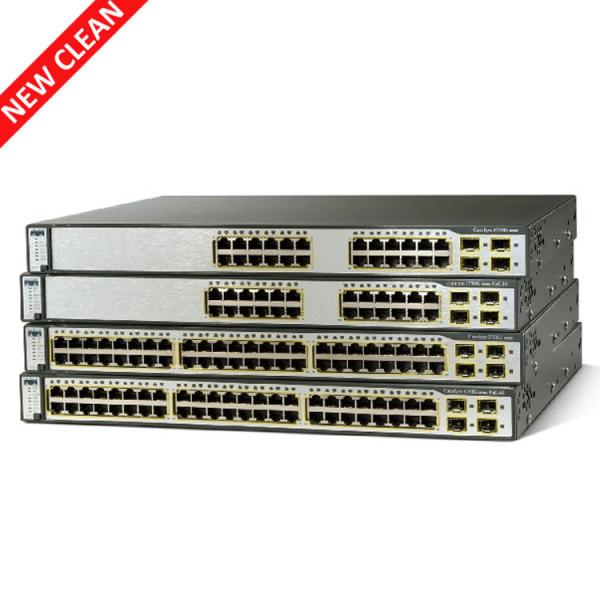 Cheap NIB 24 Port 10gb Cisco Layer 3 Switch WS-C3750G-24PS-E cisco 24 port gigabit switch with poe for sale