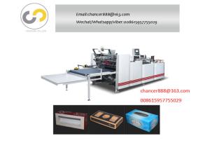 Best Automatic window pasting film patching cardboard and corrugated box making machine wholesale