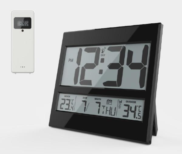 Cheap 2 X AAA Battery Digital Atomic Clock LUMINOVA Jumbo Atomic Wall Clock for sale