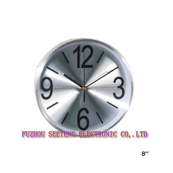 Cheap Silver high quality  new design round shape  wall clock models for sale