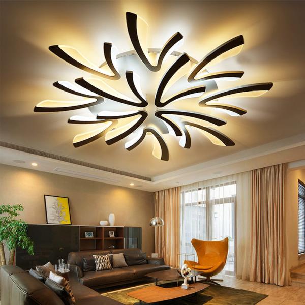 Cheap Remote led ceiling lights Modern for bedroom dimmer ceiling lamps acrylic aluminum body light fixture (WH-MA-49) for sale