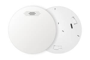 China Tuya WiFi Smoke Detector Ultra Thin Battery Operated Fire Alarm Detector Sensor on sale