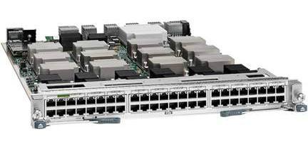 Cheap Cisco NIB N7K-F248XT-25E Cisco Nexus 7000 F2-Series Enhanced 48-Port 1 and 10GBASE-T Ethernet Copper Module for sale