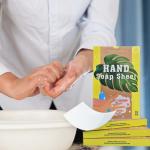 Custom Solid Hand Soap Sheets Dissolvable Effervescent Foaming Hand Soap Tablet