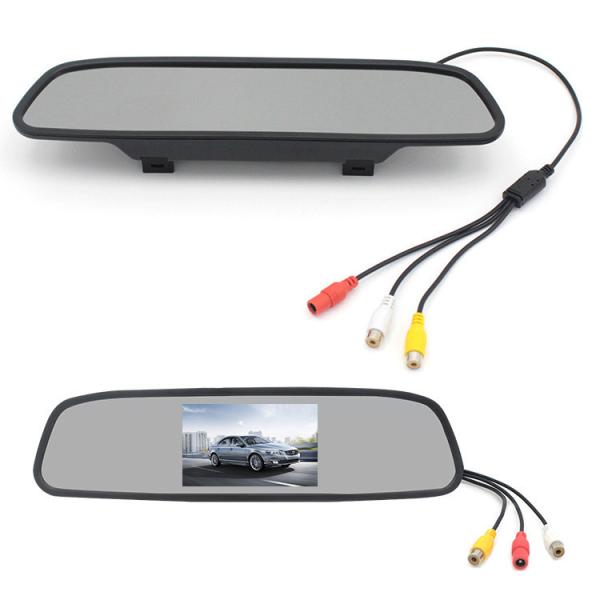 Cheap ODM Rear View Mirror Monitor With Camera Display 12VDC Auto Adjusting Brightness for sale