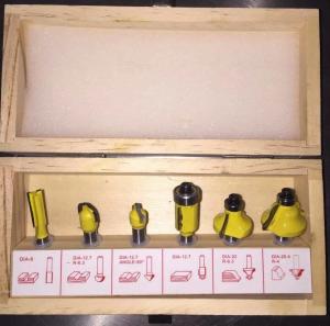 Factory price 6pcs router bit set specially for wood processing