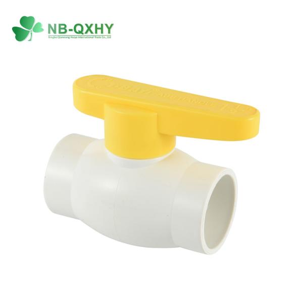 Cheap 1/2-2 Inch ANSI Socket PVC Ball Valve with Yellow Handle Water Media Blow-Down Valve for sale