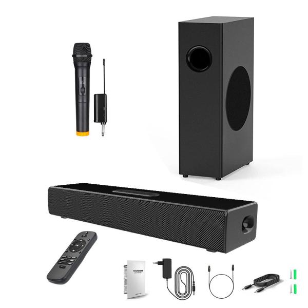 Cheap Optical Inputs 2.1 Bluetooth Soundbar With Subwoofer No Distortion for sale