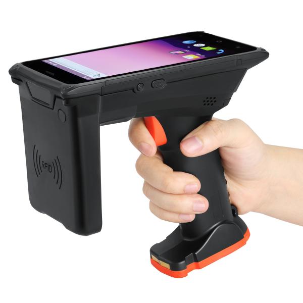 Cheap 5 Inch Screen Handheld Android Barcode Reader Data Collector Capacitive Touch Panel for sale