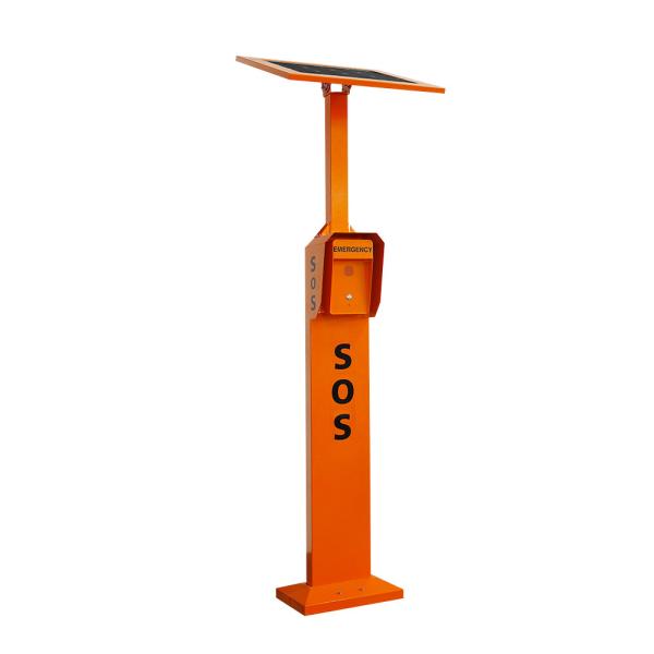 Cheap Pole Mounting Vandal Resistant Highway Call Box With Solar Panel Powered for sale