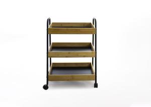 Kitchen Storage Trolley With 3 Removable Trays