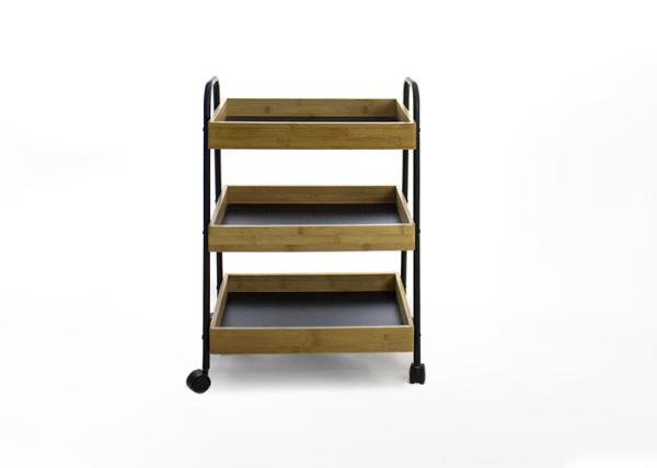 Cheap Kitchen Storage Trolley With 3 Removable Trays for sale