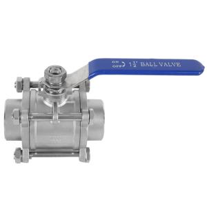 DN8-DN100 3-Piece Socket Weld Ball Valve with High Pressure Pn1.6-6.4MPa Nominal