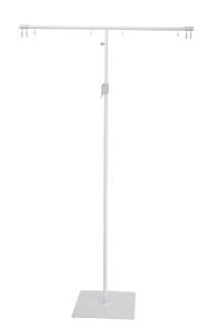Metal Base POP Floor Standing Sign Holders Display Stand , 900mm Pole