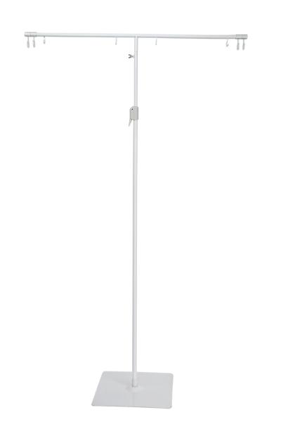 Cheap Metal Base POP Floor Standing Sign Holders Display Stand , 900mm Pole for sale