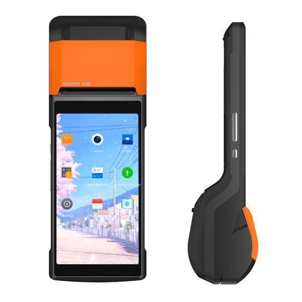 Cheap V2 Sunmi Android Handheld POS Terminal With Thermal Receipt Printer for sale