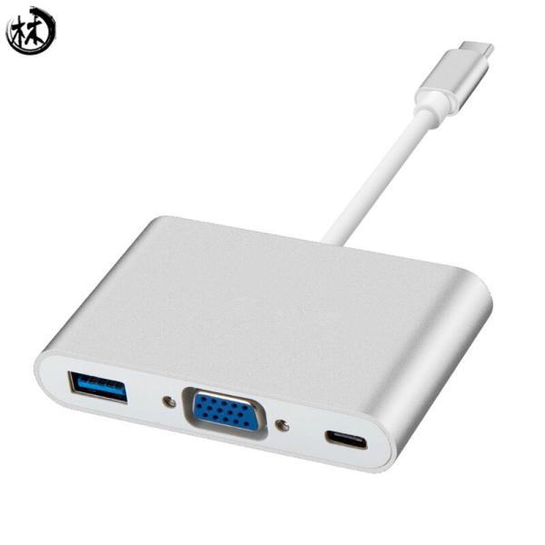 Cheap Kico USB C Adapter Hub Type C USB 3.1 to VGA USB 3.0 Cable Multiport Digital AV Adapter with Type C PD Data and Charging Adapter for sale
