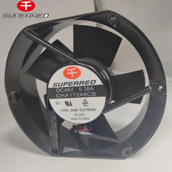 Cheap Efficient Black DC Cooling Fan With 3-Pin Connector For Industrial Cooling Applications for sale