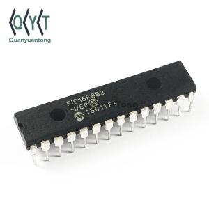 Best PIC Microcontroller IC MCU PIC16F883 8-bit Microcontroller PIC16F883-I/SP Flash CMOS Micro Chip DIP 7KB 20MHz wholesale