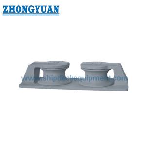 CB 39-66 Type B Open Type 2 Rollers Casting Steel Casting Iron Roller Fairlead Ship Mooring Equipment