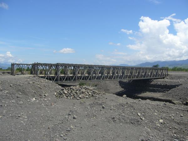 Cheap Permanent Bailey Bridge / Steel Frame Bridge With Simple structure for sale