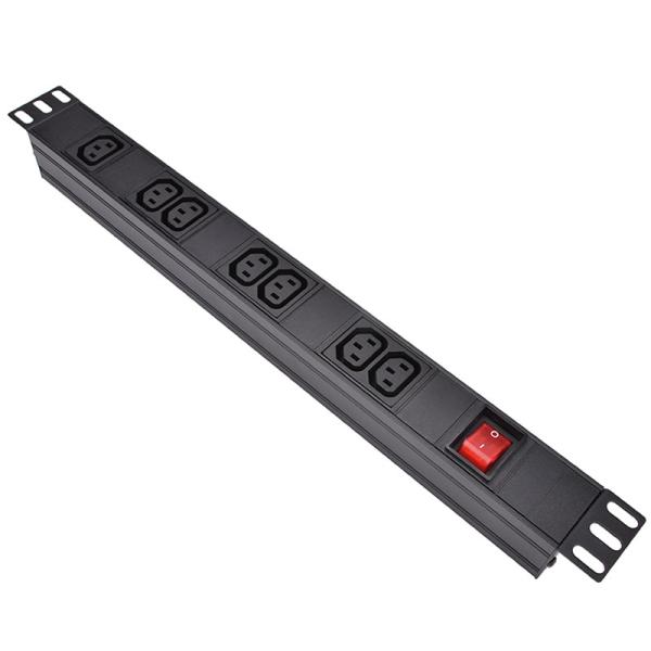 Cheap 7 Way IEC Type PDU Extension Socket With On/Off Switch for sale