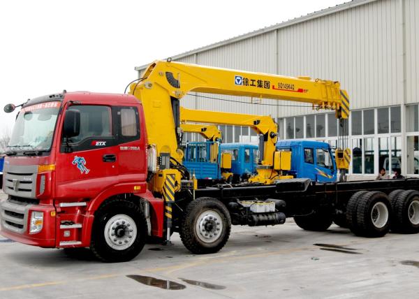 Cheap Durable Fast Response Boom Truck Loader Crane , Telescopic Boom Crane for sale