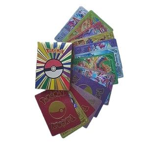 Hot Gold Foil English Version Pokemon Cards 55pcs with Customizable Rulebook Design