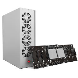 China 9 GPU Set Ethereum Mining Rigs With X79 Motherboard 4GB DDR3 Dual E5-2620 CPU 128GB SSD on sale