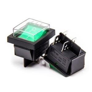 China On Off Switch 4 Pin 2 Position 16a 250v Rocker Switch With Waterproof Cover on sale