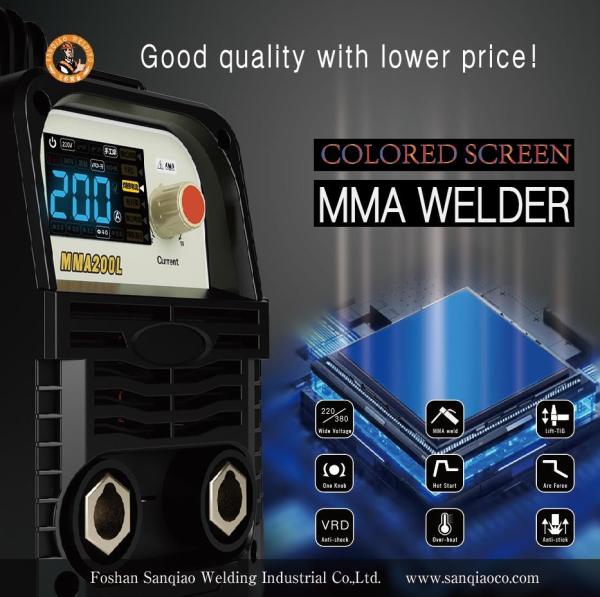 Cheap MMA250L LED Welding Machine IP21S Mini Inverter Over Heat Protection for sale
