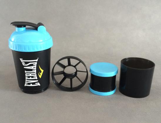 Cheap 3-in-1 shaker bottle with extra container for sale