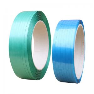 Best 25mm Width Polyester Packing Strap / Pallet Strapping Tape 20kg 1.2mm Thickness wholesale