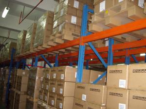 China Conventional SKU Double Deep Racking With Spray Powder Coated Finished on sale