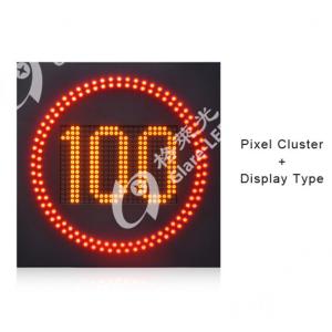 Best Radar Detection LED Flashing Variable Speed Limit Pre-warning Sign Display Board with Pixel Density of 3906 dot/m2 wholesale