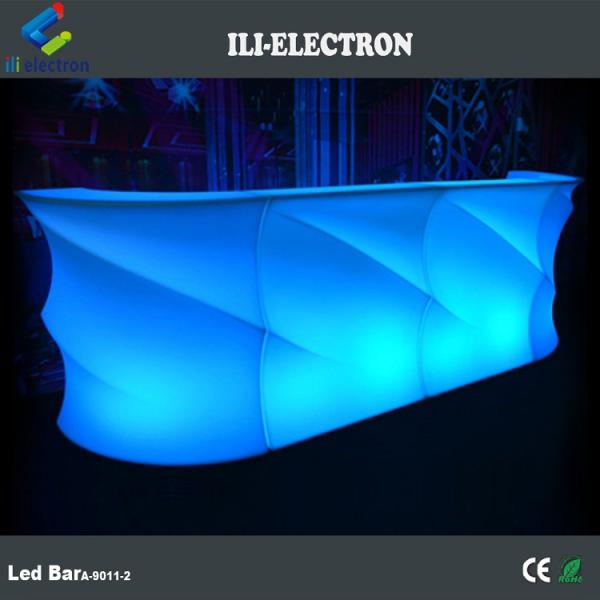 Rechargeable plastic portable led bar table