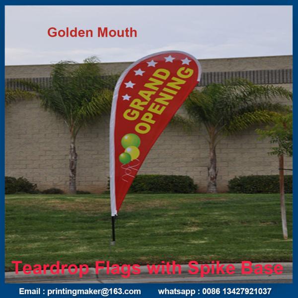 Cheap Medium Size Printed Teardrop Flags Banners for sale