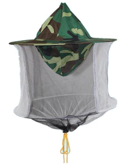 Cheap Camouflage Bee Veil Hat High Safety Double Inner Layer Elaborate Shrinkable Design for sale