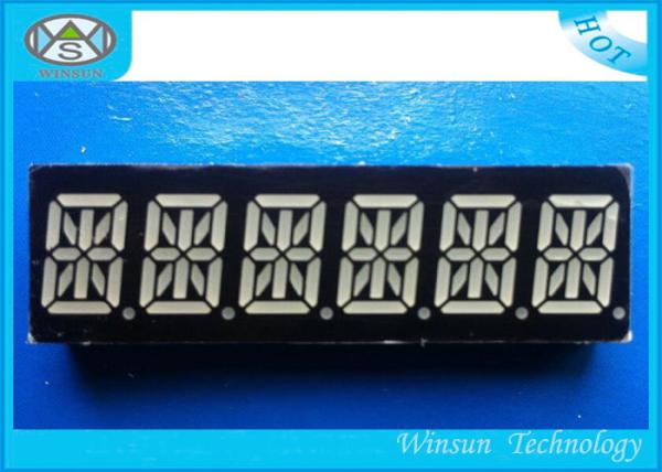 Cheap RBGYW Color 0.39 Inch 6 Digit 14 Segment Display For Message Board , 49X15X8 Mm for sale