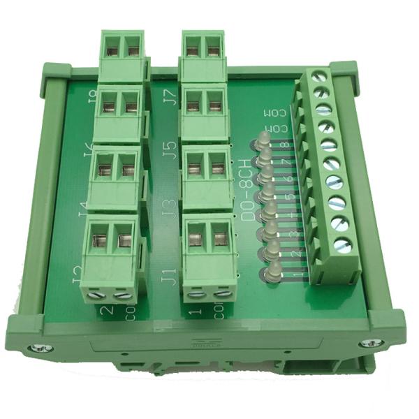 Cheap 8 Ways PLC I/O Module Wiring Distribution Splitter Terminal Blocks Breakout Board for sale