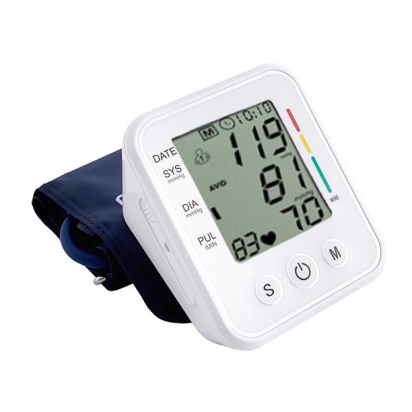 Cheap Smart LCD Digital Display Blood Pressure Monitor With Large Volume Voice Reporting for sale