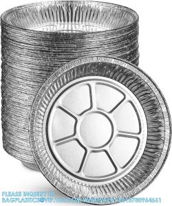 China 9” Aluminum Foil Pie Pans | Round Disposable Containers Angled Walls Tart Baking, Storing, Serving & Reheating on sale