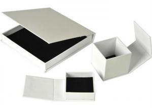 Luxury Ring Paper Jewelry Box Hot Stamp Printing Environmentally Friendly