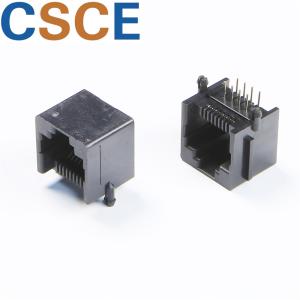 China High Performance RJ45 Network Jack , RJ45 Connector With Integrated Magnetics on sale