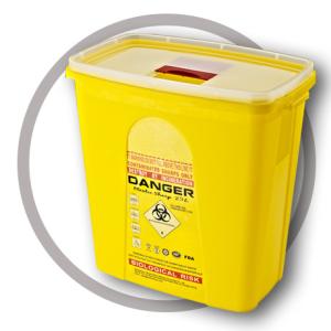 23 Litre Sharps disposal container, Sliding Lid, Red,Sharps Container  | WinnerCare